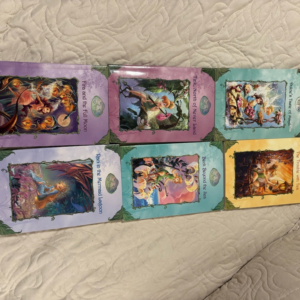 Disney Fairies Book Collection with Yellow and Pink Covers - Picture 3 of 3
